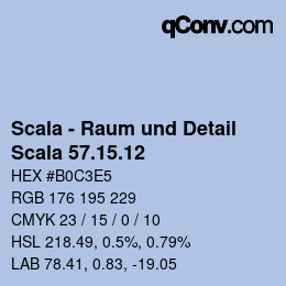 颜色代码: Scala - Raum und Detail - Scala 57.15.12 | qconv.com