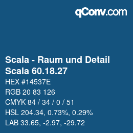 颜色代码: Scala - Raum und Detail - Scala 60.18.27 | qconv.com