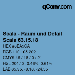 颜色代码: Scala - Raum und Detail - Scala 63.15.18 | qconv.com