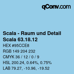 颜色代码: Scala - Raum und Detail - Scala 63.18.12 | qconv.com