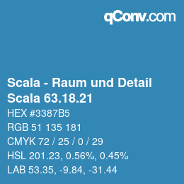 Código de color: Scala - Raum und Detail - Scala 63.18.21 | qconv.com