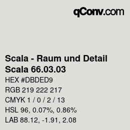 カラーコード: Scala - Raum und Detail - Scala 66.03.03 | qconv.com