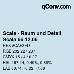 颜色代码: Scala - Raum und Detail - Scala 66.12.06 | qconv.com