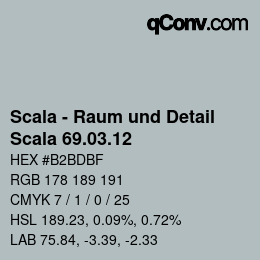 カラーコード: Scala - Raum und Detail - Scala 69.03.12 | qconv.com