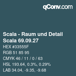 Código de color: Scala - Raum und Detail - Scala 69.09.27 | qconv.com