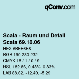 颜色代码: Scala - Raum und Detail - Scala 69.18.06 | qconv.com