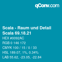 颜色代码: Scala - Raum und Detail - Scala 69.18.21 | qconv.com