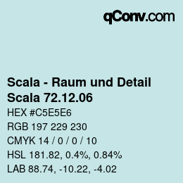 Color code: Scala - Raum und Detail - Scala 72.12.06 | qconv.com