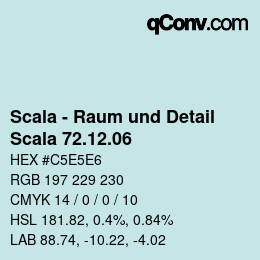 颜色代码: Scala - Raum und Detail - Scala 72.12.06 | qconv.com