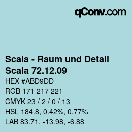 カラーコード: Scala - Raum und Detail - Scala 72.12.09 | qconv.com