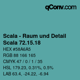 カラーコード: Scala - Raum und Detail - Scala 72.15.18 | qconv.com