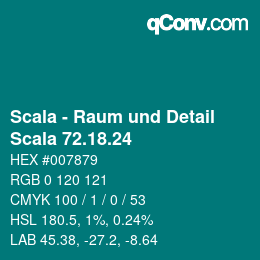Farbcode: Scala - Raum und Detail - Scala 72.18.24 | qconv.com
