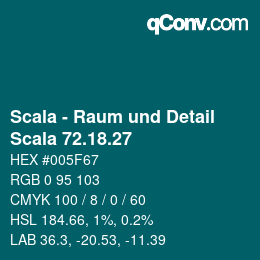 颜色代码: Scala - Raum und Detail - Scala 72.18.27 | qconv.com