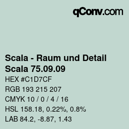 颜色代码: Scala - Raum und Detail - Scala 75.09.09 | qconv.com