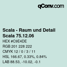 颜色代码: Scala - Raum und Detail - Scala 75.12.06 | qconv.com