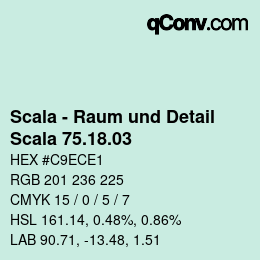 颜色代码: Scala - Raum und Detail - Scala 75.18.03 | qconv.com