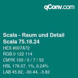 Code couleur: Scala - Raum und Detail - Scala 75.18.24 | qconv.com