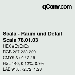 颜色代码: Scala - Raum und Detail - Scala 78.01.03 | qconv.com