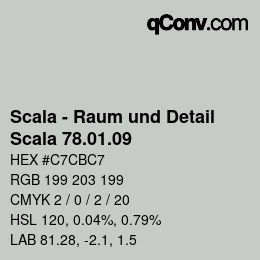 Farbcode: Scala - Raum und Detail - Scala 78.01.09 | qconv.com