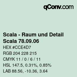 颜色代码: Scala - Raum und Detail - Scala 78.09.06 | qconv.com