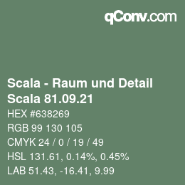 Color code: Scala - Raum und Detail - Scala 81.09.21 | qconv.com