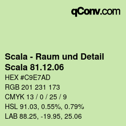 Código de color: Scala - Raum und Detail - Scala 81.12.06 | qconv.com