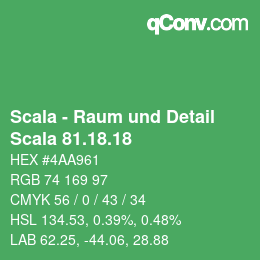 颜色代码: Scala - Raum und Detail - Scala 81.18.18 | qconv.com