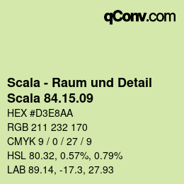 颜色代码: Scala - Raum und Detail - Scala 84.15.09 | qconv.com
