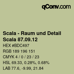 カラーコード: Scala - Raum und Detail - Scala 87.09.12 | qconv.com