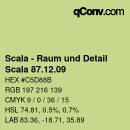 Farbcode: Scala - Raum und Detail - Scala 87.12.09 | qconv.com