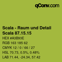 Code couleur: Scala - Raum und Detail - Scala 87.15.15 | qconv.com