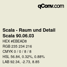 カラーコード: Scala - Raum und Detail - Scala 90.06.03 | qconv.com
