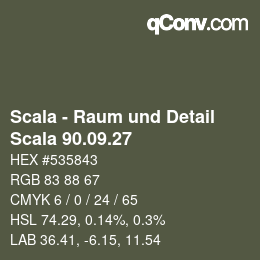 Código de color: Scala - Raum und Detail - Scala 90.09.27 | qconv.com