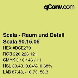颜色代码: Scala - Raum und Detail - Scala 90.15.06 | qconv.com