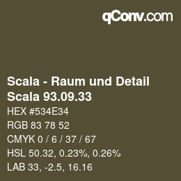 カラーコード: Scala - Raum und Detail - Scala 93.09.33 | qconv.com