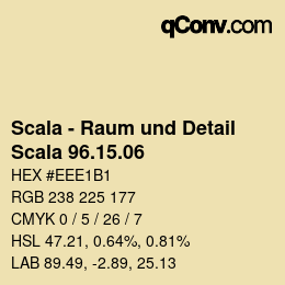 颜色代码: Scala - Raum und Detail - Scala 96.15.06 | qconv.com