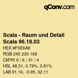 カラーコード: Scala - Raum und Detail - Scala 96.18.03 | qconv.com