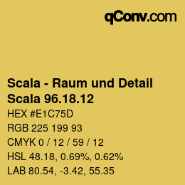 カラーコード: Scala - Raum und Detail - Scala 96.18.12 | qconv.com