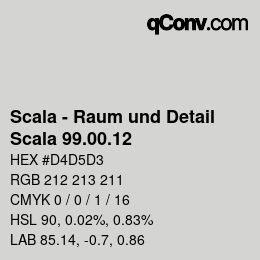 Farbcode: Scala - Raum und Detail - Scala 99.00.12 | qconv.com