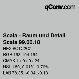 Farbcode: Scala - Raum und Detail - Scala 99.00.18 | qconv.com