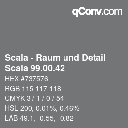 Código de color: Scala - Raum und Detail - Scala 99.00.42 | qconv.com