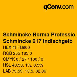 Farbcode: Schmincke Norma Professional - Schmincke 217 Indischgelb | qconv.com