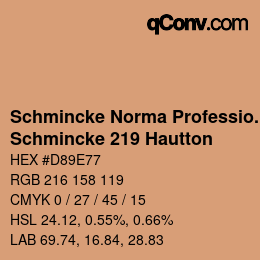 颜色代码: Schmincke Norma Professional - Schmincke 219 Hautton | qconv.com