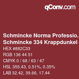 Farbcode: Schmincke Norma Professional - Schmincke 334 Krappdunkel | qconv.com