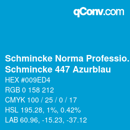 カラーコード: Schmincke Norma Professional - Schmincke 447 Azurblau | qconv.com