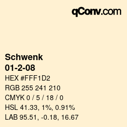 カラーコード: Schwenk - 01-2-08 | qconv.com