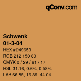 カラーコード: Schwenk - 01-3-04 | qconv.com