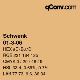 カラーコード: Schwenk - 01-3-06 | qconv.com