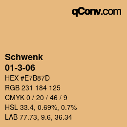 Código de color: Schwenk - 01-3-06 | qconv.com