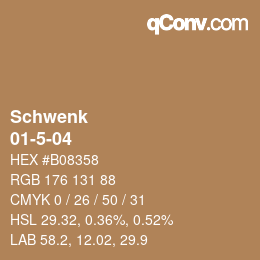 カラーコード: Schwenk - 01-5-04 | qconv.com